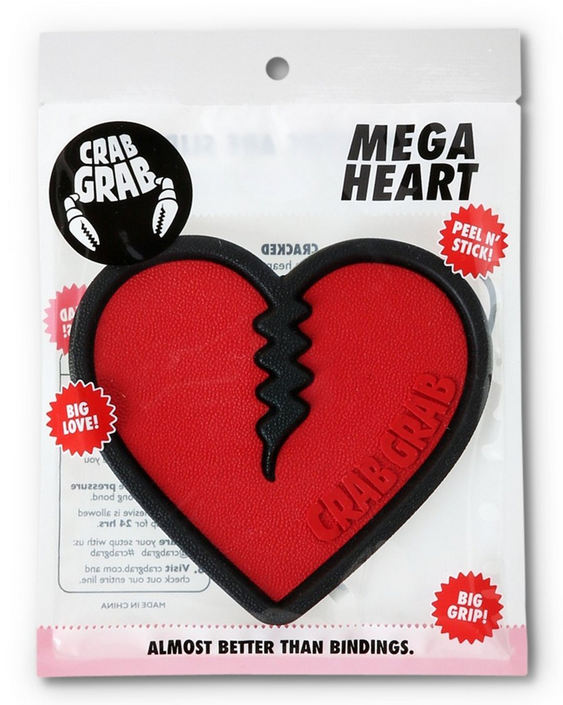 9893.png Podkładka Na Snowboard Crab Grab Mega Heart / Red